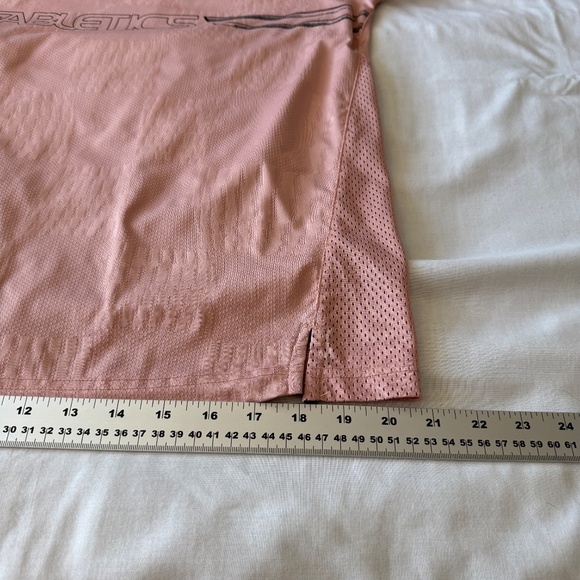 Fabletics The REC MESH Tee Men's Athletic T-Shirt Pink Slate Size Medium Casual - Picture 9 of 10